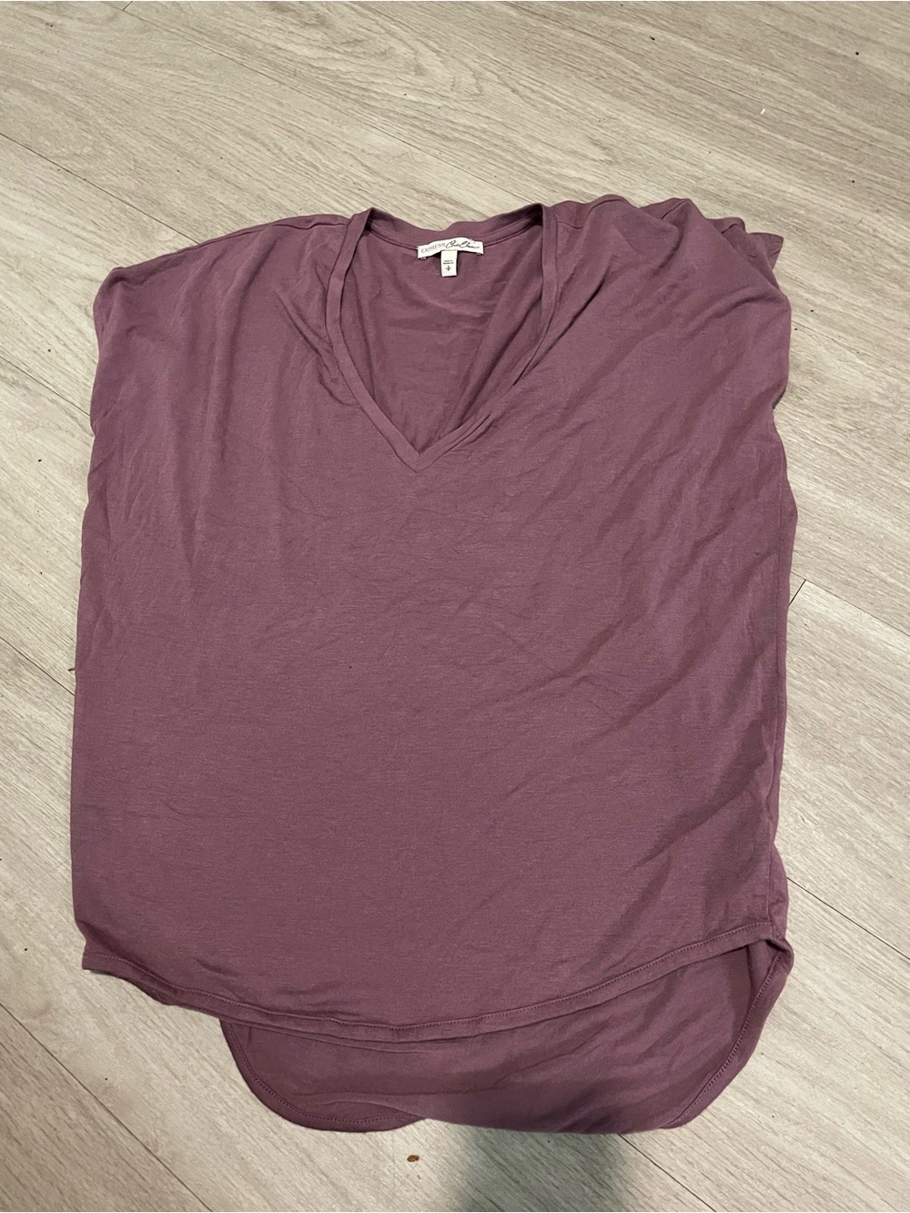 Express Women's Mauve V-Neck Tank Top